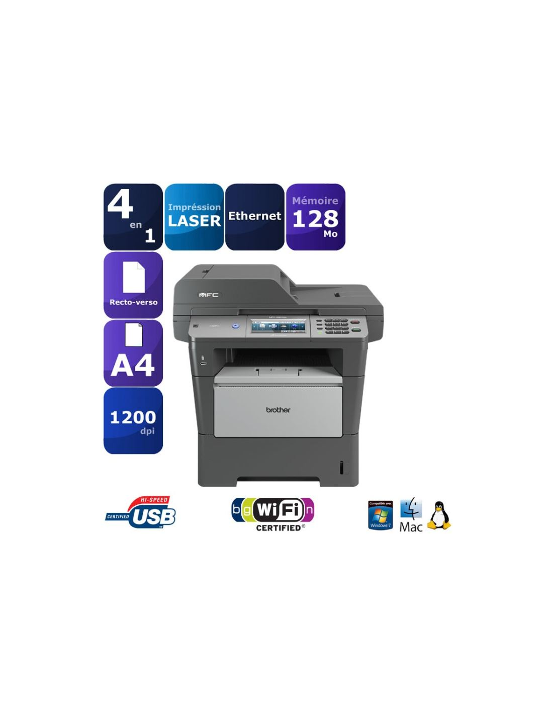 Lexmark Pro915, imprimante multifonction 4 en 1 à encre, USB, LAN, WLAN, duplex, ADF Lexmark Pro915, imprimante multifonction 4 en 1 à encre, USB, LAN, WLAN, duplex, ADF
